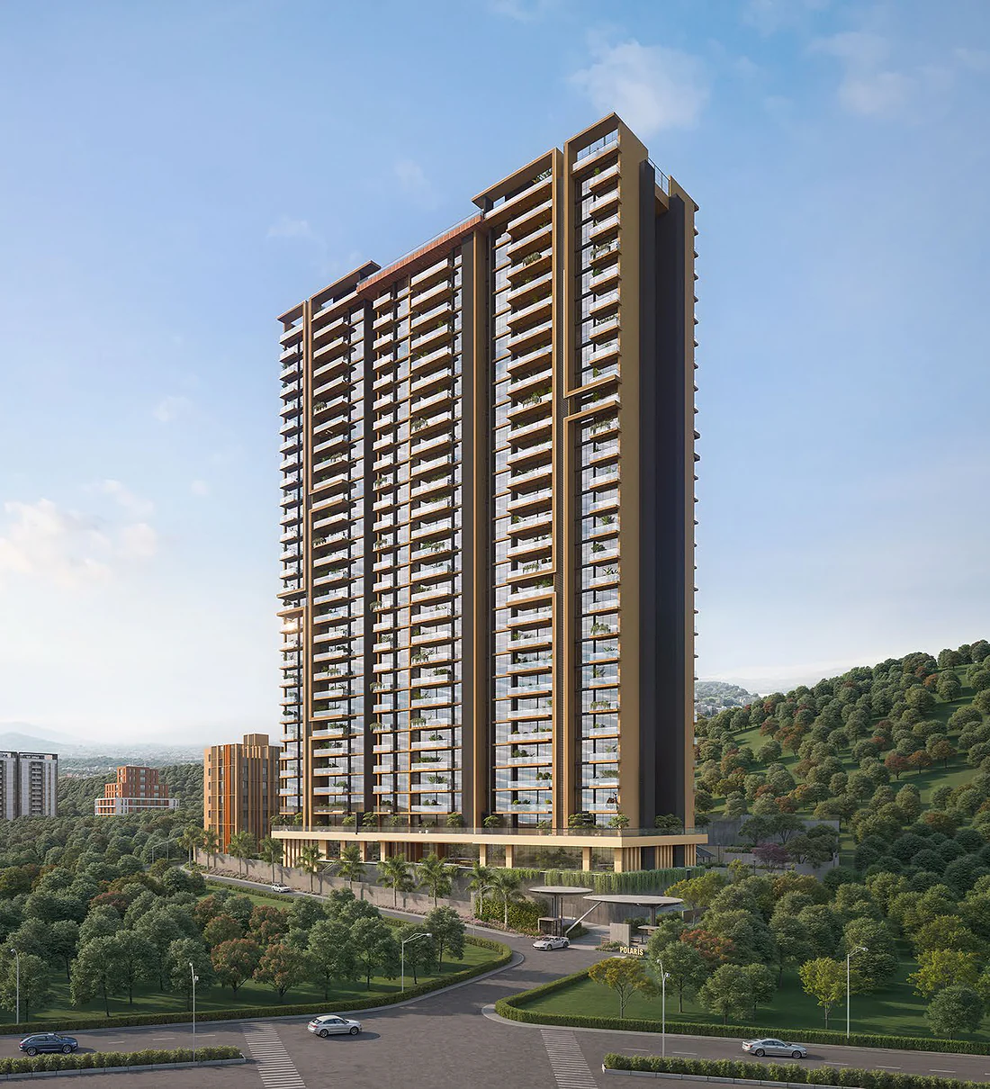 Excellaa Polaris Bavdhan 27-storey luxury tower elevation